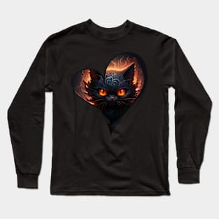 Cat Halloween Long Sleeve T-Shirt